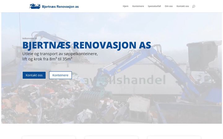 Screenshot του bjertnaesrenovasjon.no