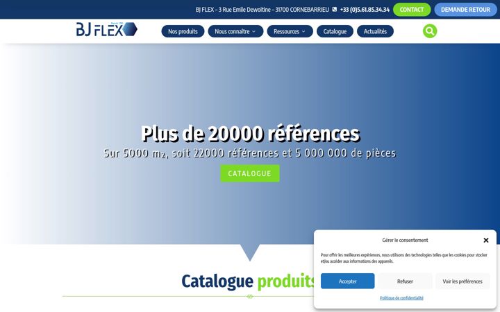 Screenshot of bjflex.fr
