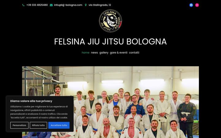 Screenshot of bjj-bologna.com