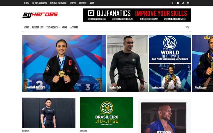 Screenshot ta' bjjheroes.com