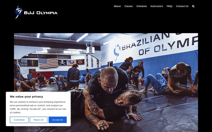 Screenshot of bjjolympia.com