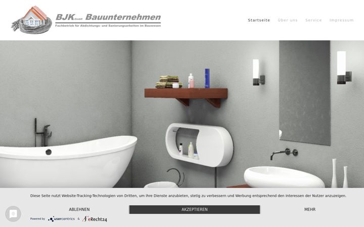 Screenshot von bjk-gmbh.de