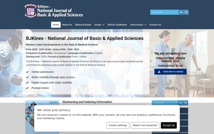Screenshot of bjkines.com
