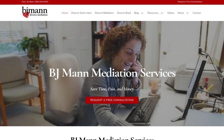 Screenshot of bjmediationservices.com