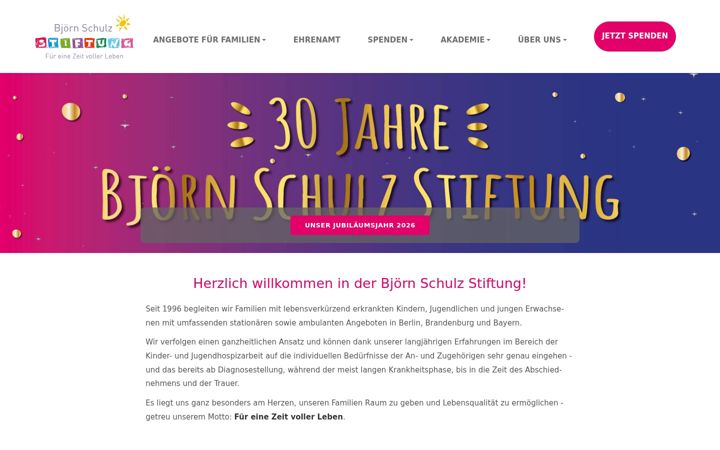 Képernyőkép: bjoern-schulz-stiftung.de