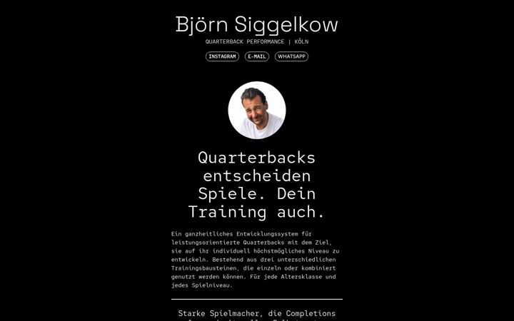 Screenshot of bjoernsiggelkow.de