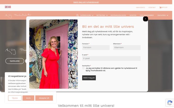 Snímek obrazovky bjorgthorhallsdottir.com