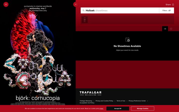 Screenshot of bjorkcornucopia.com