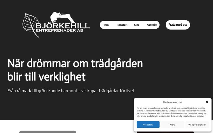 Skjermbilde av bjorkehill.se
