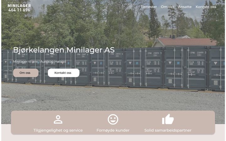 Snímek obrazovky bjorkelangenminilageras.no