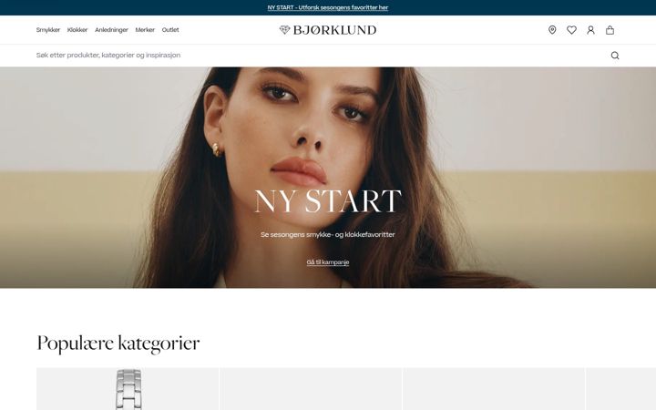 Skjermbilde av bjorklund.no