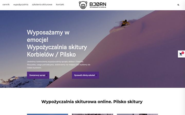 Snímek obrazovky bjorn.ski