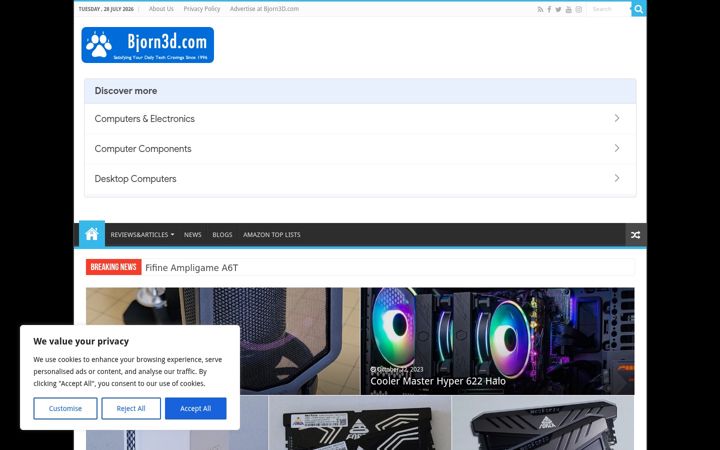 Snímek obrazovky bjorn3d.com