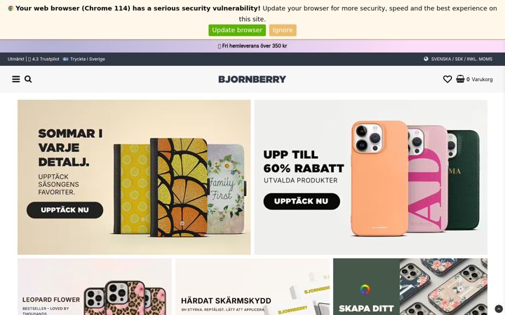 Skærmbillede af bjornberry.com