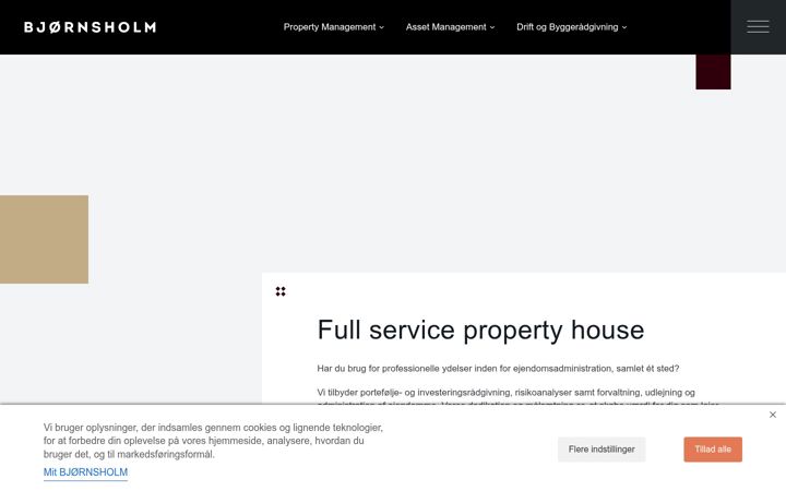 Screenshot of bjornsholm.com