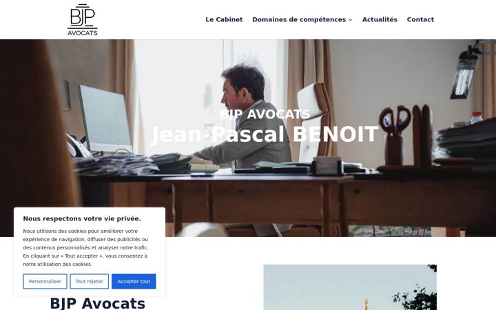 Screenshot von bjp-avocats.com