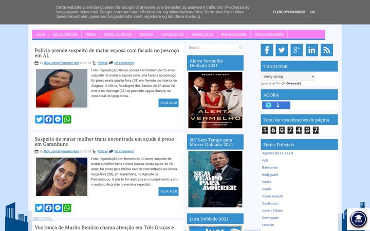 Screenshot of bjprimeirahora.com.br