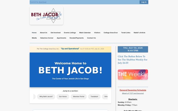 Screenshot of bjsd.org