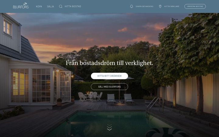 Screenshot of bjurfors.se