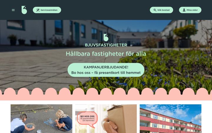 Screenshot of bjuvsfastigheter.se