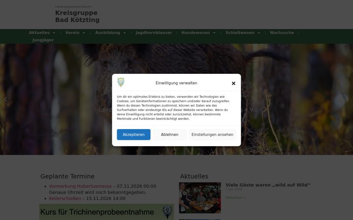 Screenshot of bjv-koetzting.de