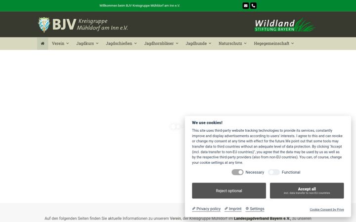 Screenshot stránky bjv-muehldorf.de