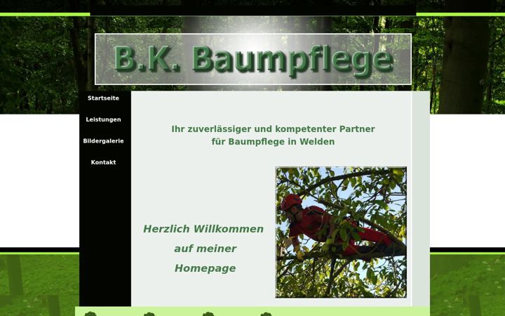 Screenshot of bk-baumpflege.de