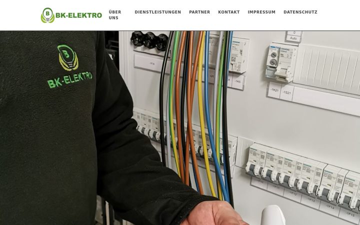 Screenshot of bk-elektro.tech