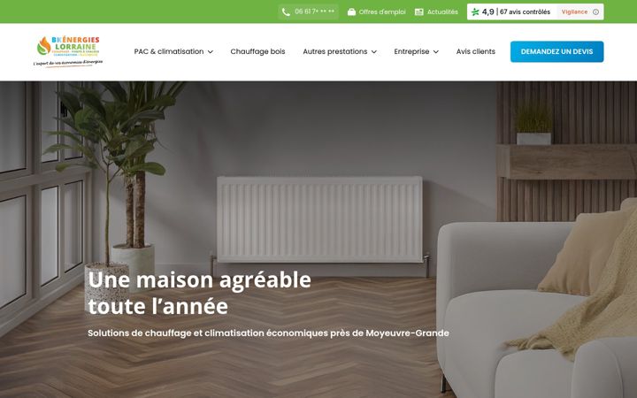 Screenshot of bk-energies.fr