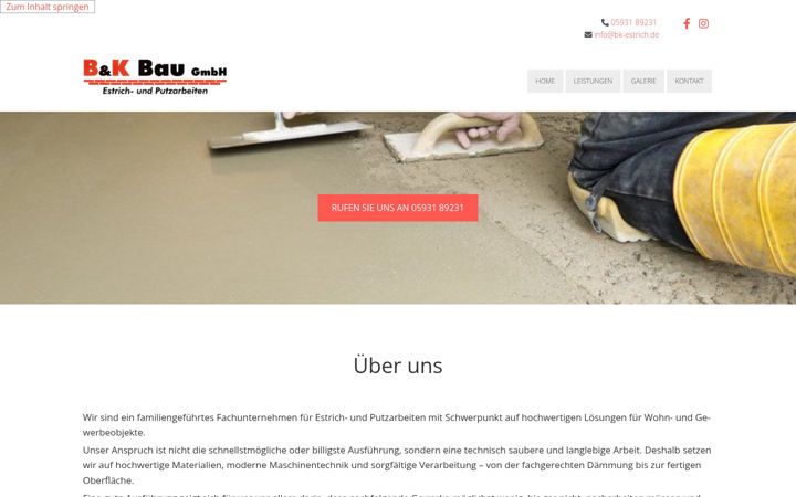Screenshot of bk-estrich.de