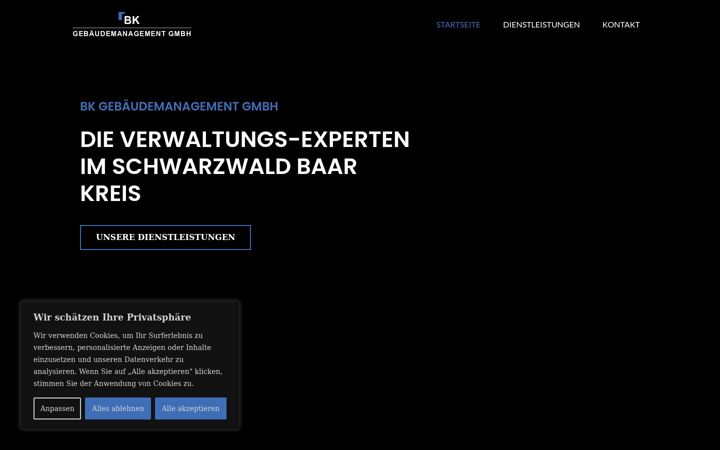 Screenshot of bk-gebaeudemanagement.gmbh
