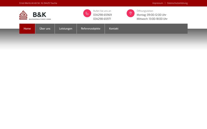 Screenshot of bk-hausverwaltung.de