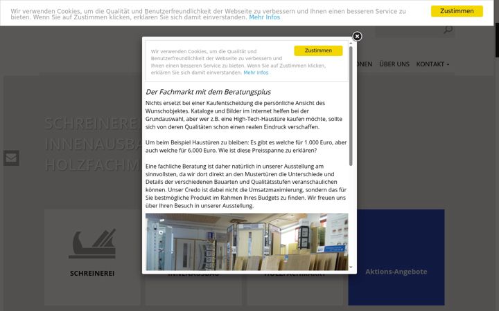 Screenshot of bk-holzfachmarkt.de