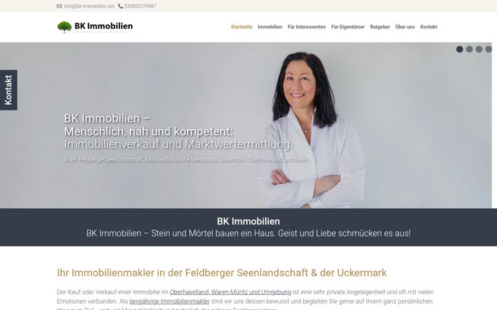 Screenshot of bk-immobilien.net