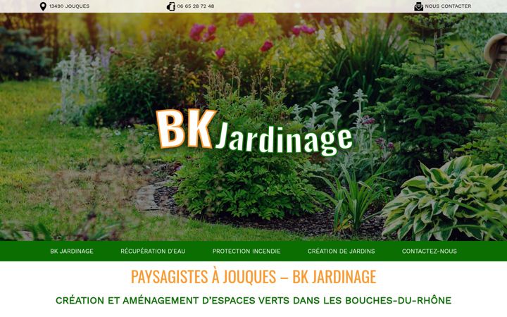Screenshot of bk-jardinage.fr