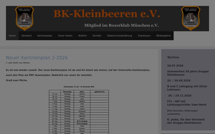 Screenshot van bk-kleinbeeren.de