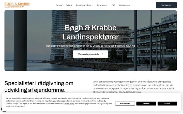 Screenshot van bk-land.dk