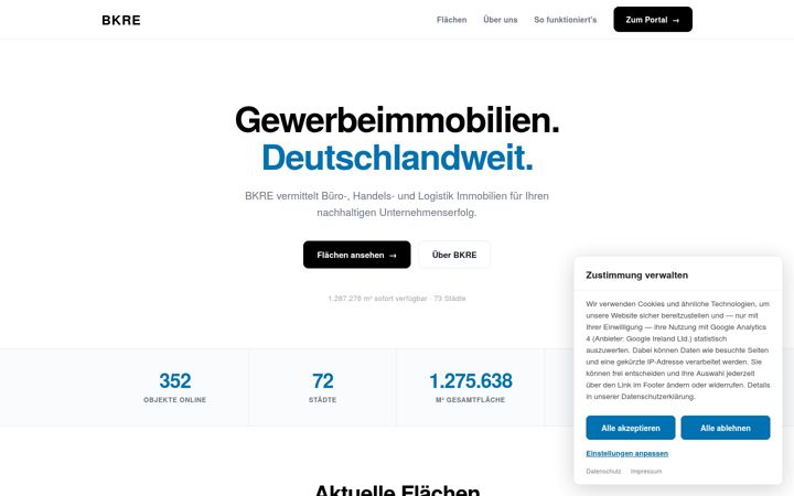 Screenshot of bk-re.com