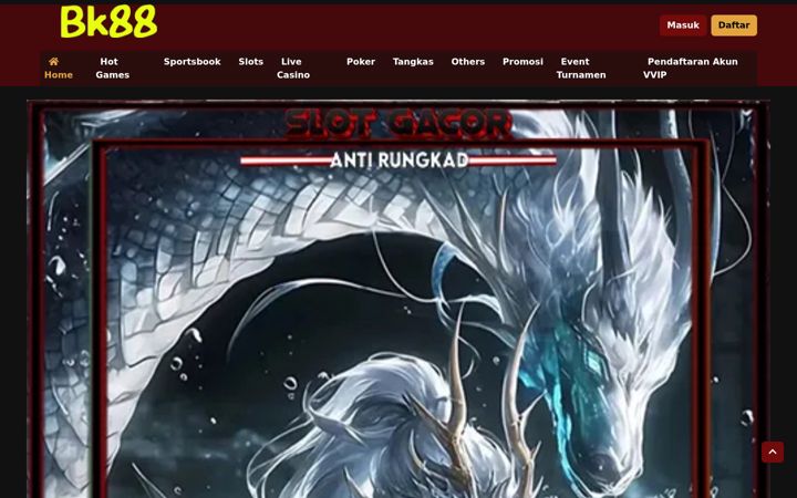 Screenshot of bk88indonesia.com