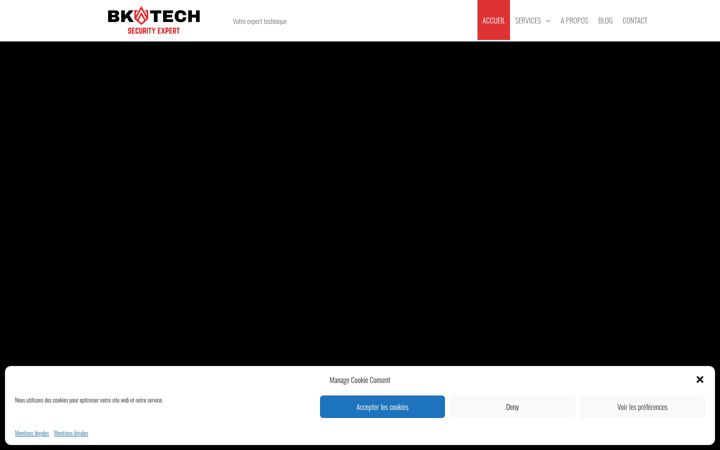 Kuvakaappaus sivustosta bkatechnology.be