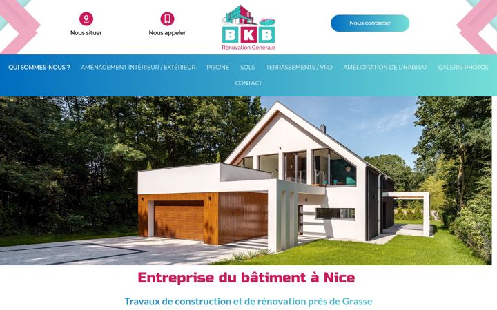 Screenshot of bkbrenovation.fr