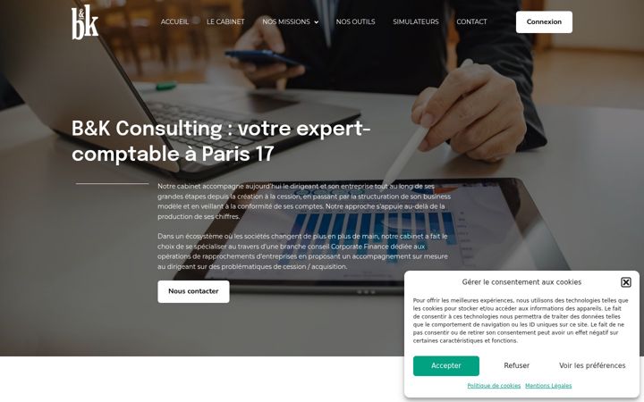 Screenshot of bkconsulting2.com