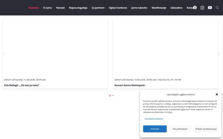 Screenshot of bkctuzla.ba