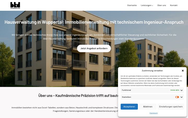 Screenshot von bkd-hv.de