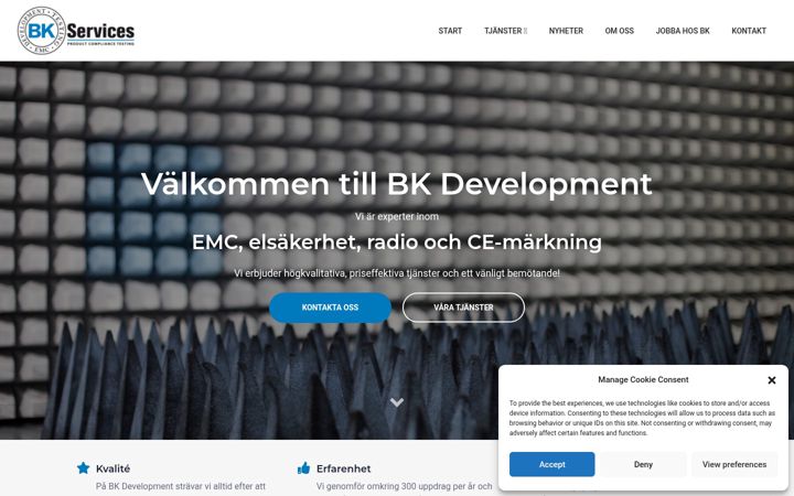 Screenshot of bkd.se