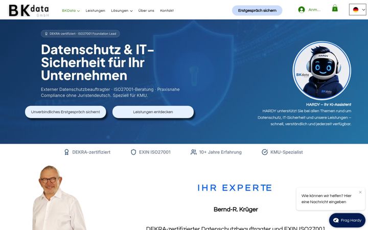 Екранна снимка на bkdata.de