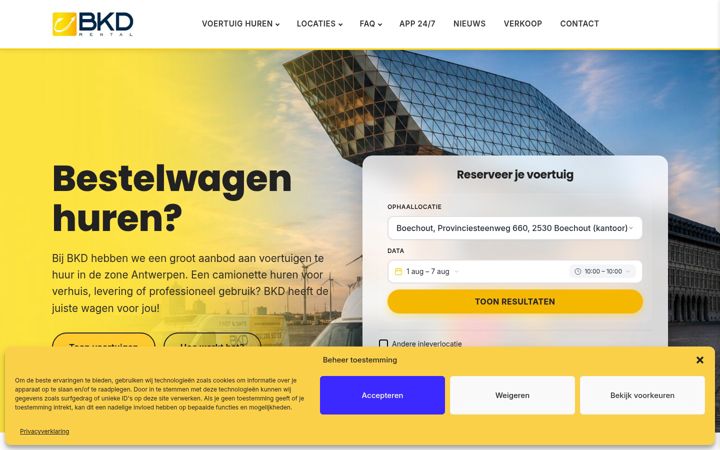 Screenshot of bkdexpress.be