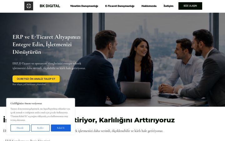 Screenshot of bkdigital.com.tr