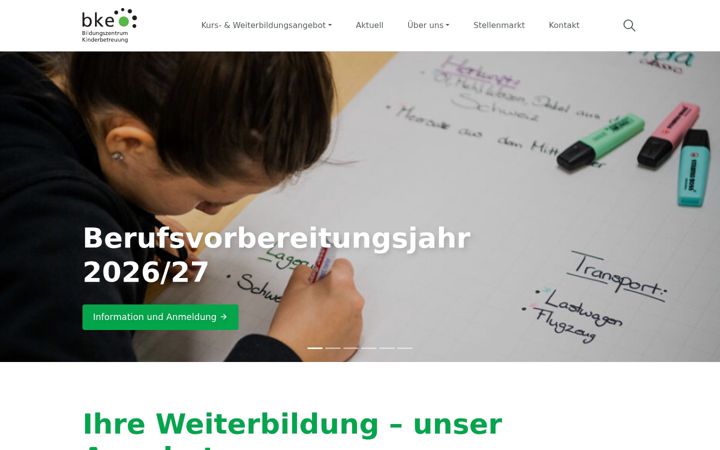 Screenshot of bke.ch