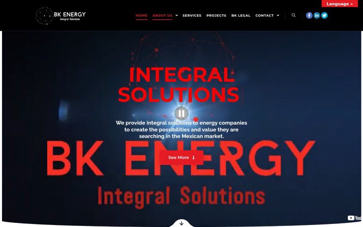 Screenshot of bkenergy.com.mx